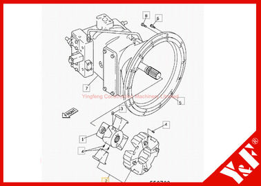 Buy Jcb Js220 Excavator Coupling For Jrj0213 Hydraulic Pump Drive Group Connect Engine online manufacture