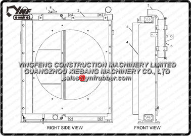 Buy 2364430  Heavy Equipment Radiators 320C Excavator Parts Aluminium Material online manufacture
