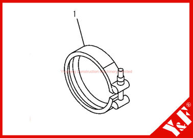 Buy Komatsu Excavator Parts PC200-7 6732-81-8220  CLAMP 6D102 Engine online manufacture