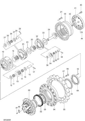 Buy 1032486 Carrier Hitachi Parts ZX200 ZX240-3 ZX240-3-HCMC ZX240-3G ZX240-5G online manufacture