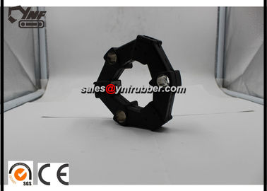 Black Rubber Excavator Coupling Hydraulic Spare Parts For 4A / 4AS