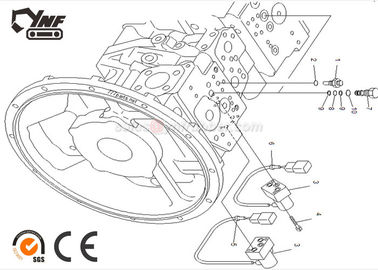 PC200-7 702-21-55901 Excavator Electric Parts Steel Pilot Valve