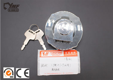 Hyundai Diesel Fuel Tank Caps YNF02220 / Iron Material Excavator Accessories